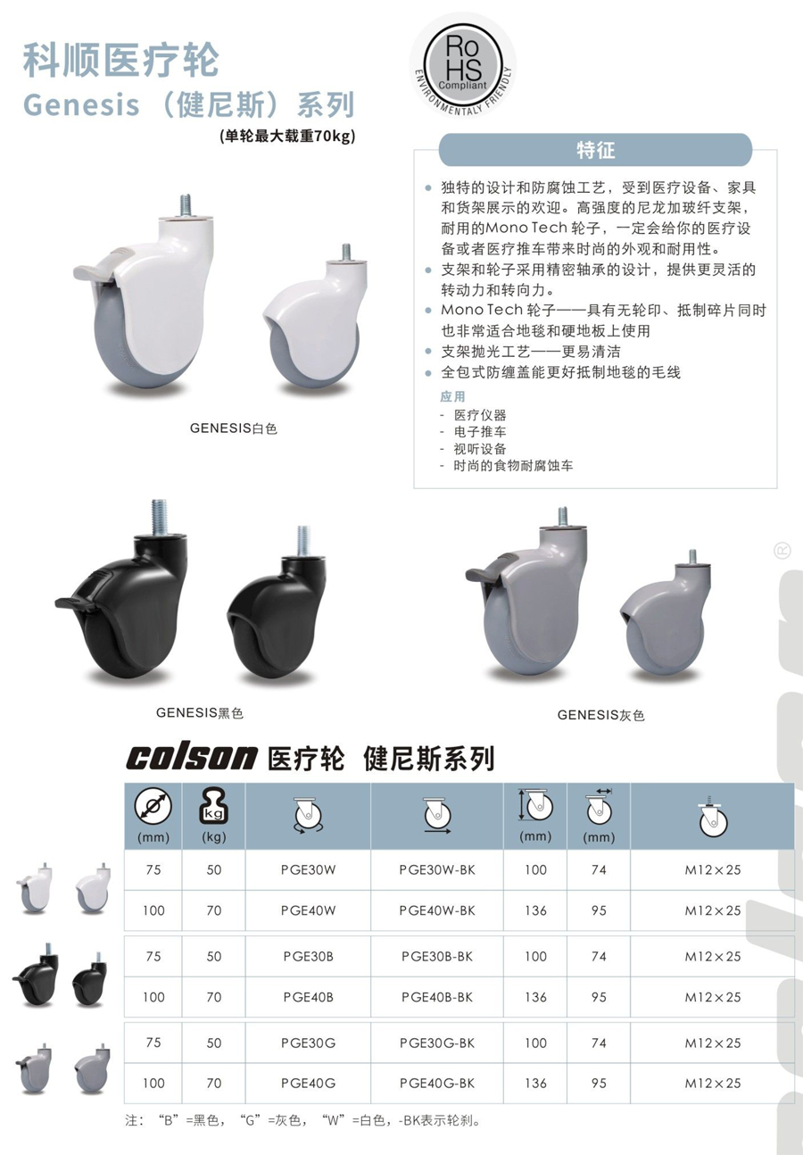 健尼斯医疗脚轮