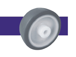 10系列小型高弹力胶脚轮